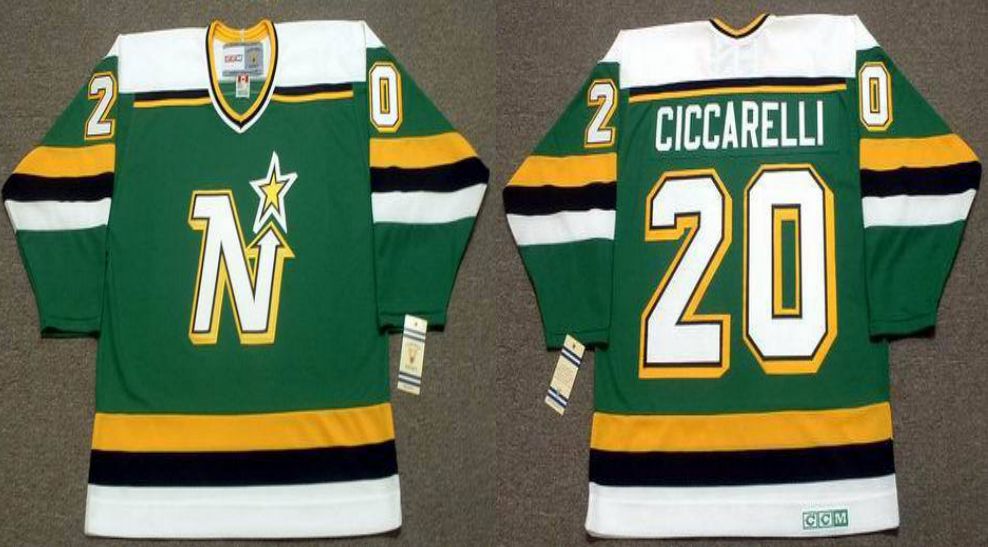 2019 Men Dallas Stars #20 Ciccarelli Green CCM NHL jerseys